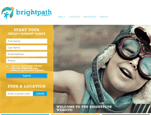 Tablet Screenshot of brightpathkids.com